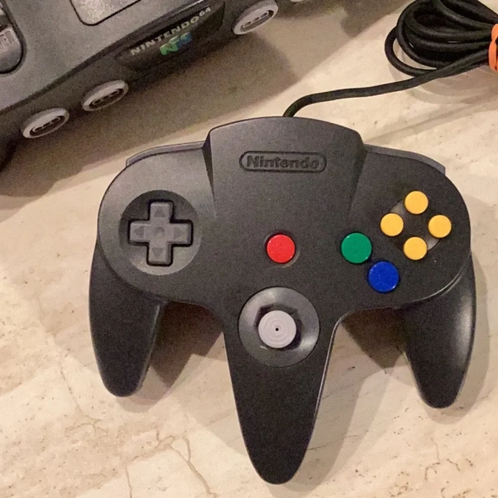 Nintendo 64 Console & N64 Controller Original Black OEM Authentic - Picture 3 of 15